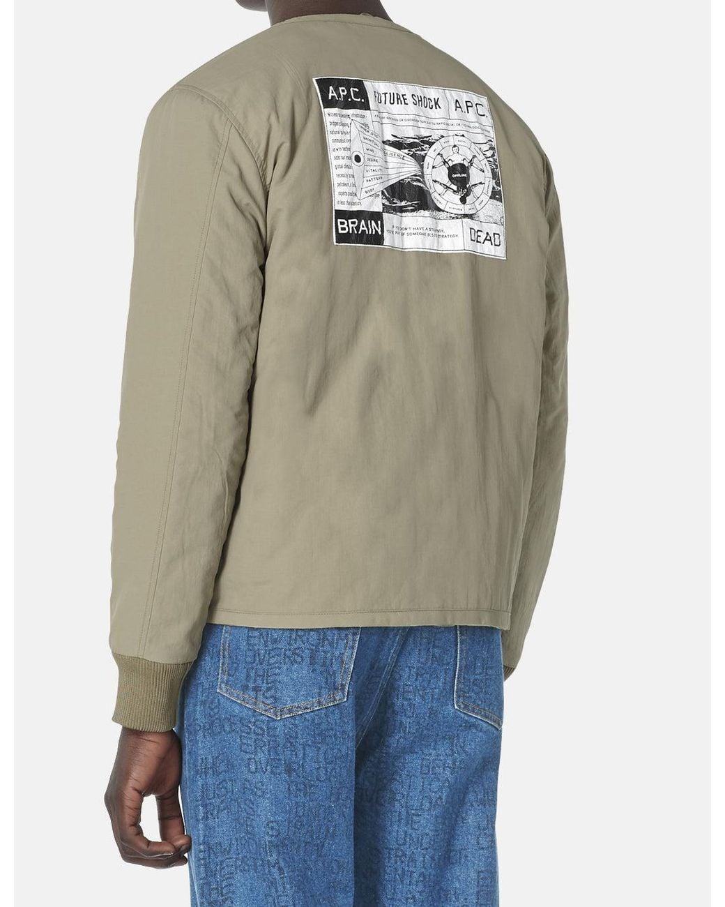 A.P.C. Blue X Brain Dead Veste Imhotep for men