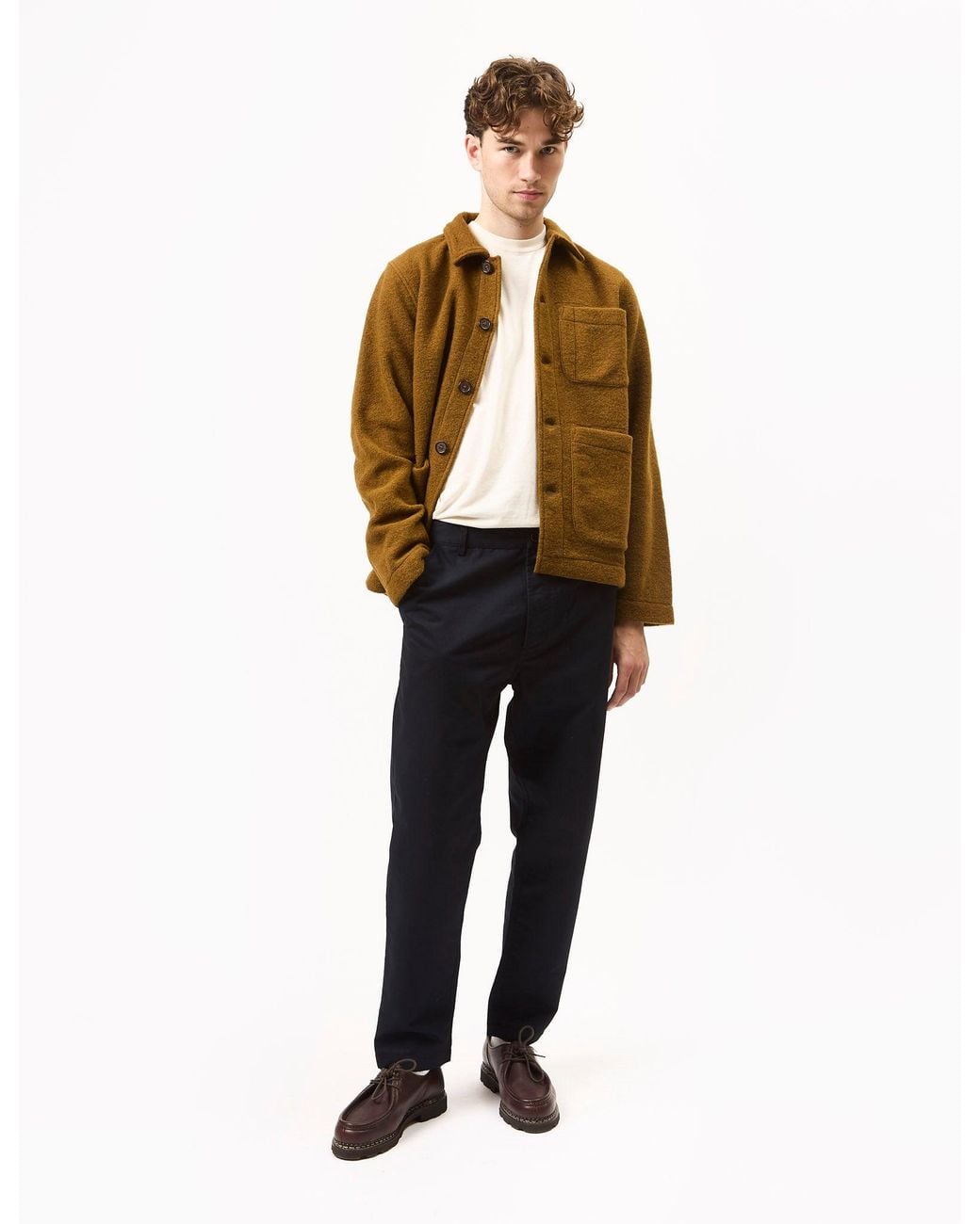 Universal Works Natural Field Jacket (Wool Fleece) for men