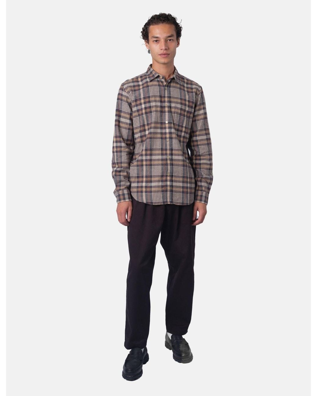 Portuguese Flannel Gray Manta Shirt for men