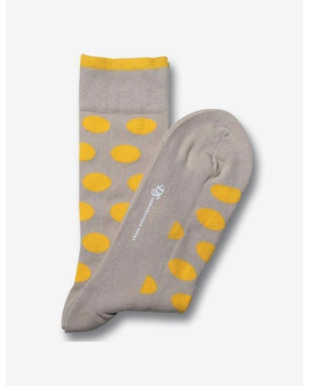 Democratique Socks Gray Democratique Spotted Socks for men