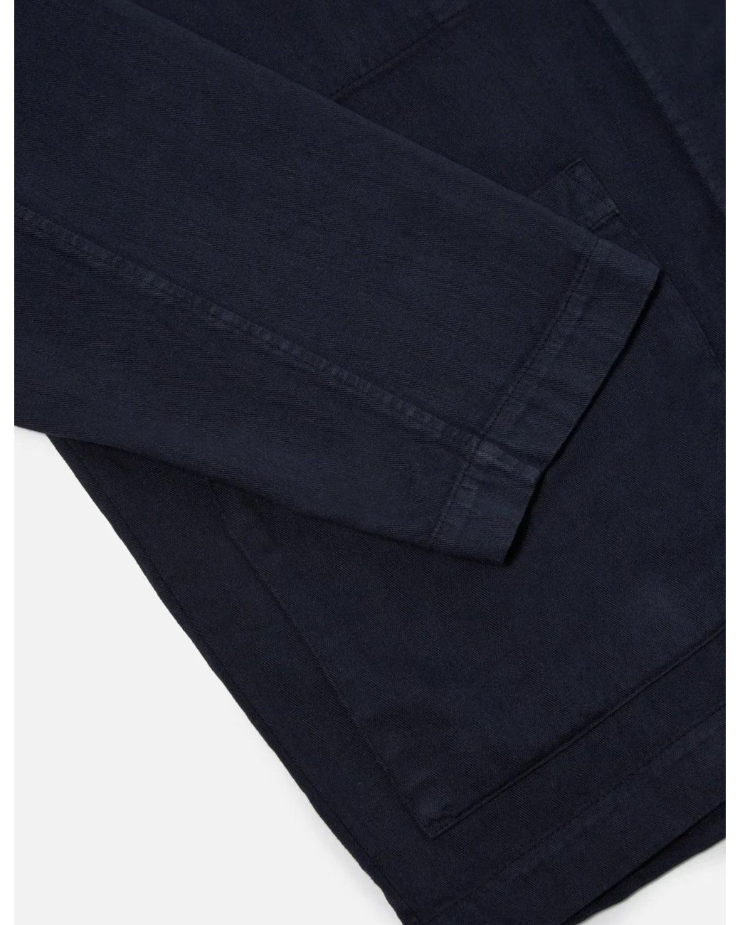 Universal Works Blue Coverall Jacket (Herringbone Cotton) for men