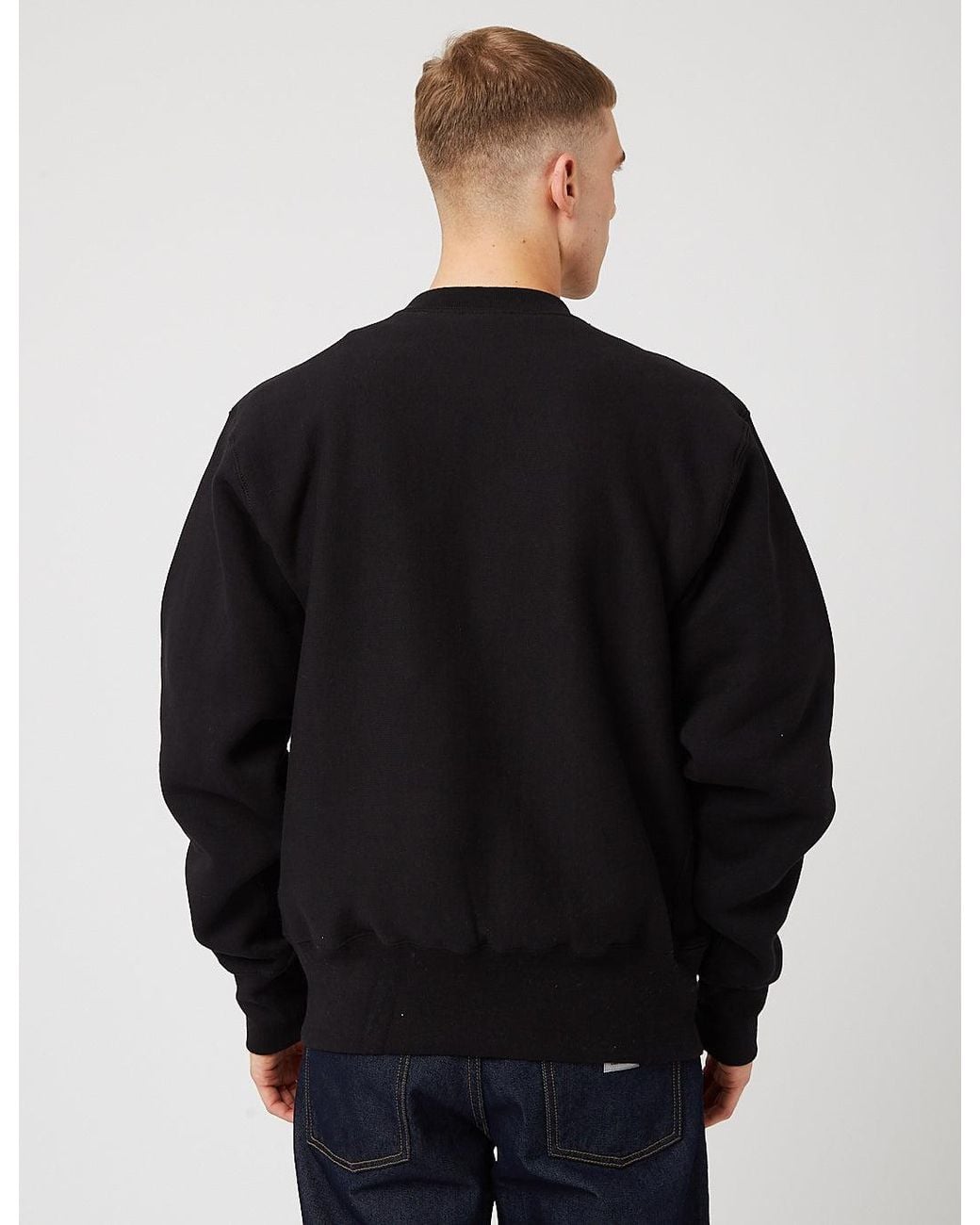 Camber USA Black Camber Crew Neck Sweatshirt (12Oz) for men