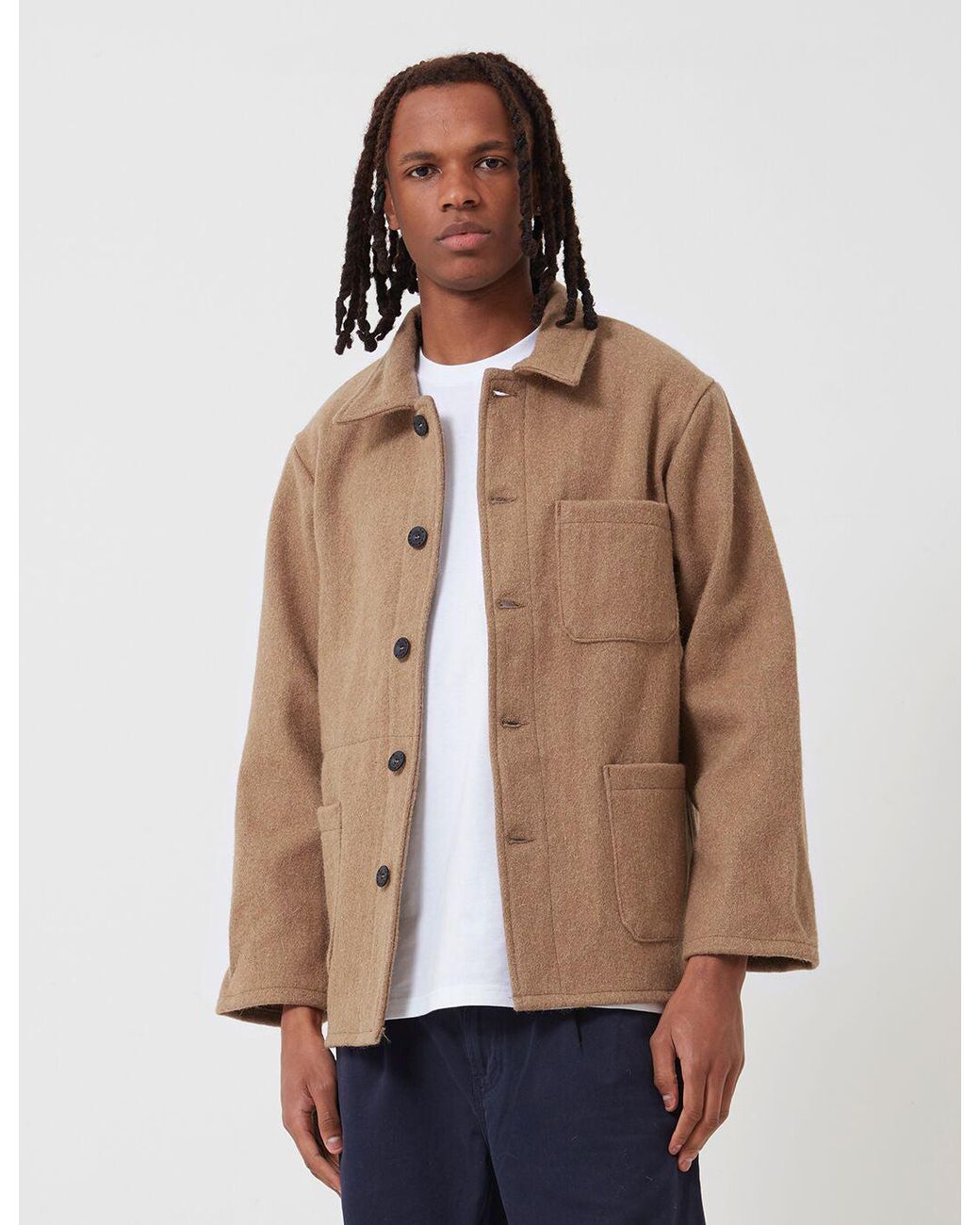 Le Laboureur Natural Wool Work Jacket for men