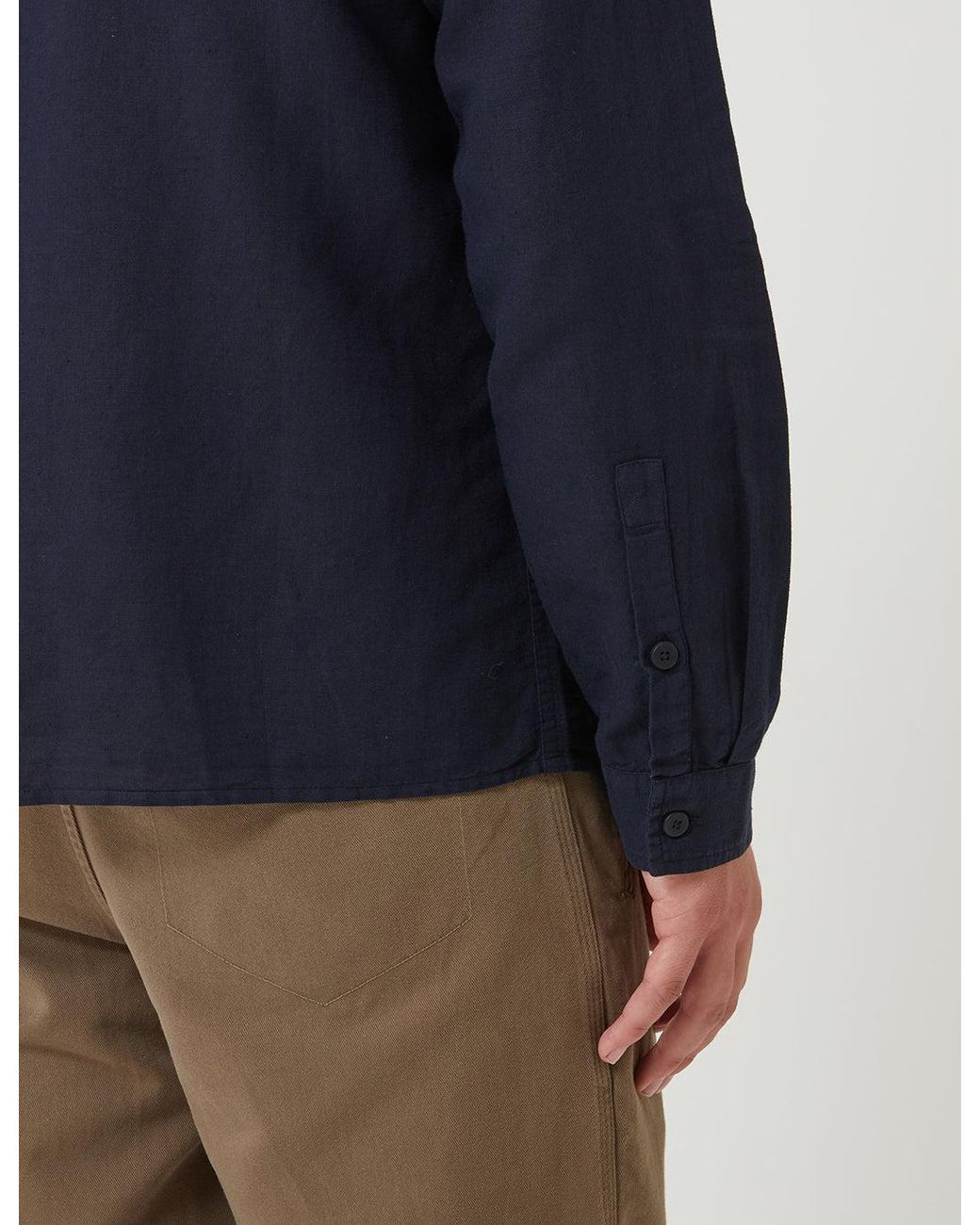 Folk Blue Folk Patch Shirt for men