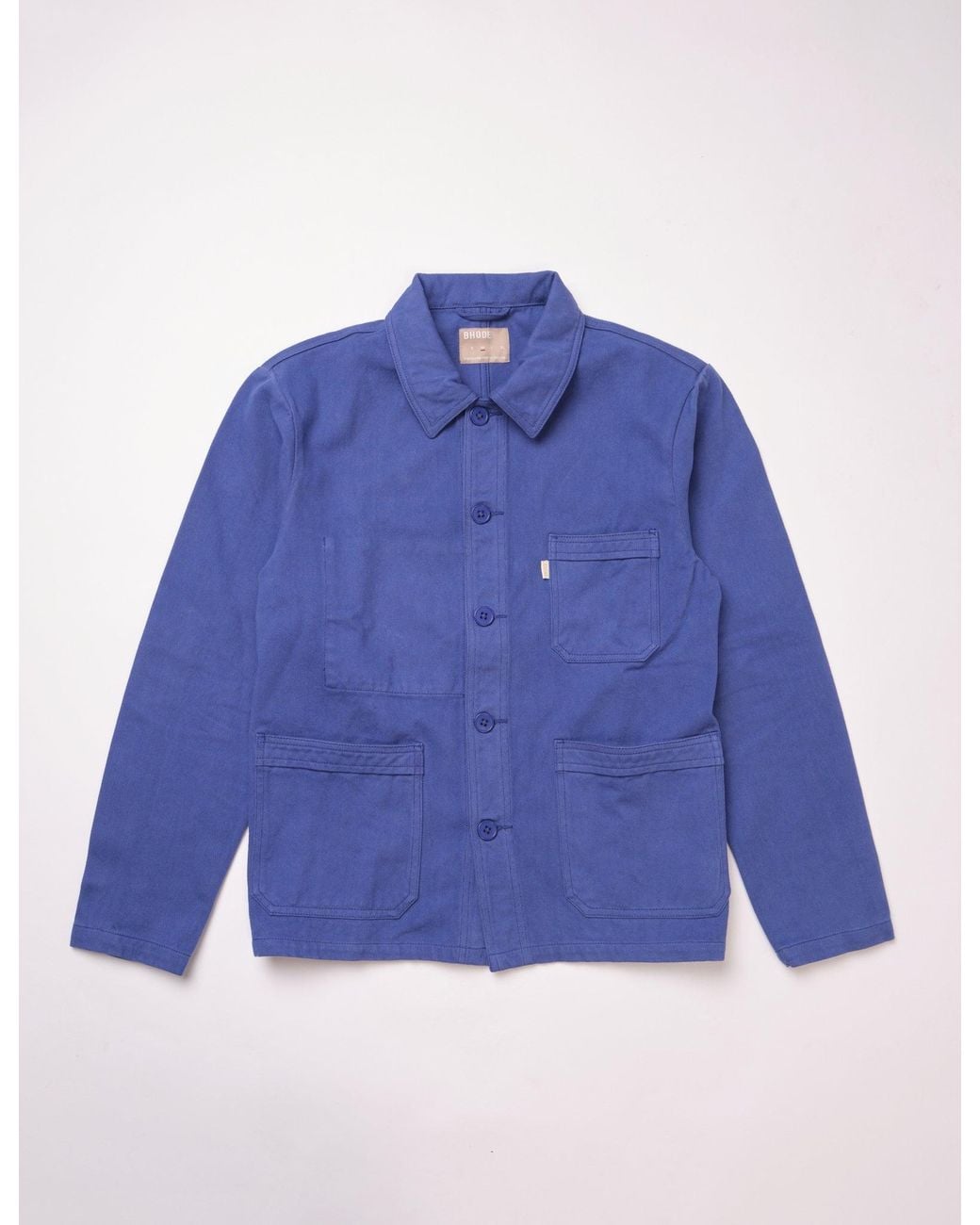 BHODE Blue French Chore Jacket Mkii for men