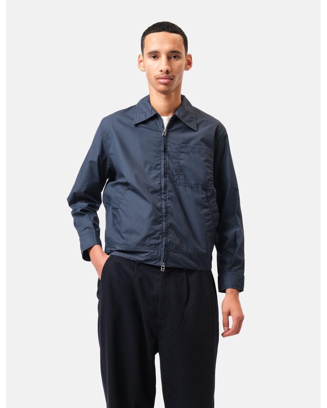 Universal Works Blue Rose Bowl Jacket (Rec. Poly Tech) for men