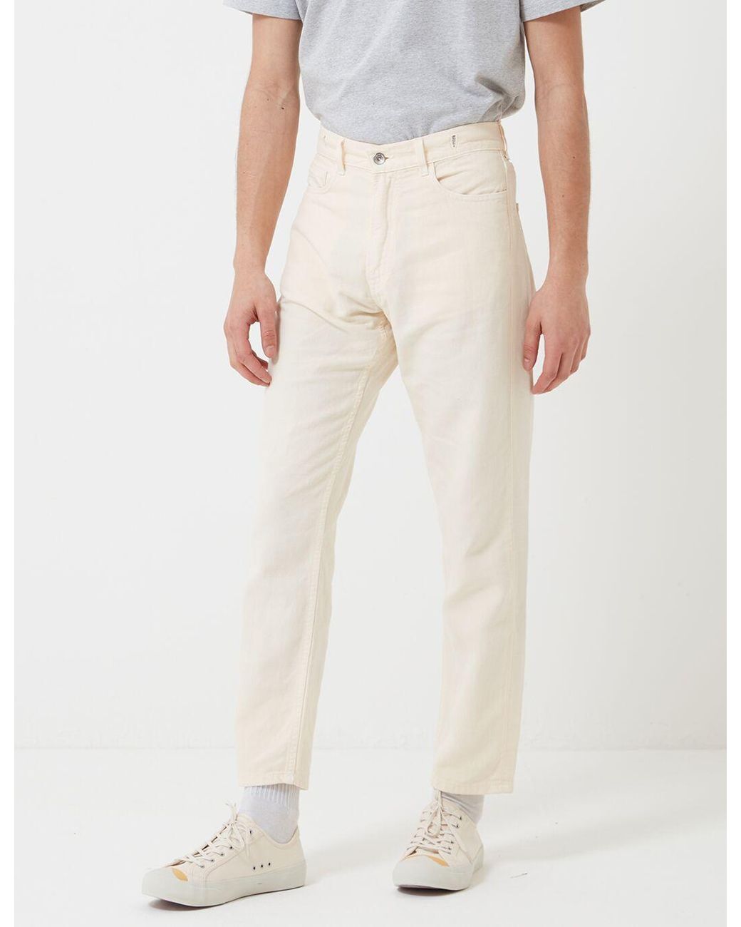 YMC White Tearaway Jean for men