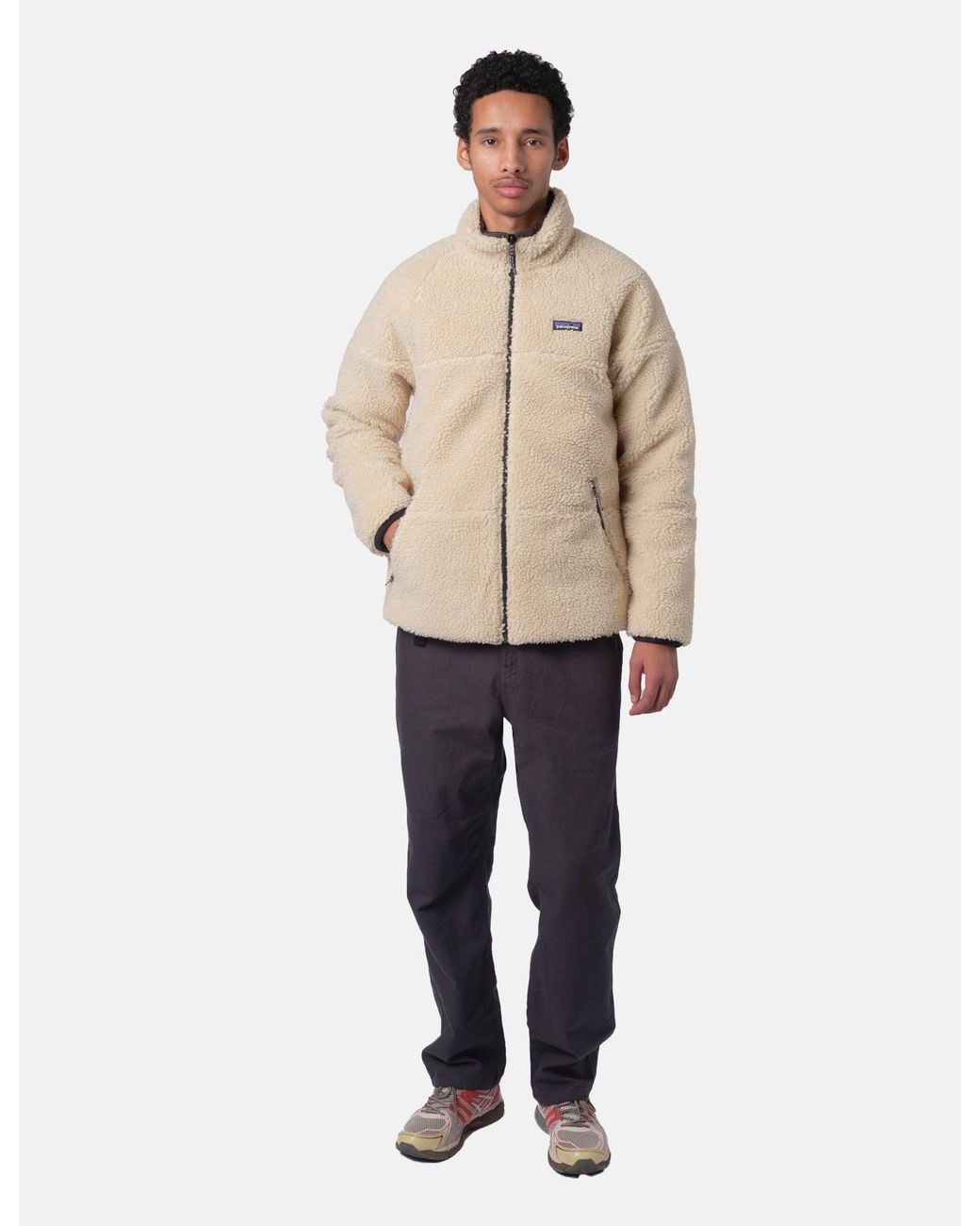 Patagonia Gray Reversible Silent Down Jacket for men