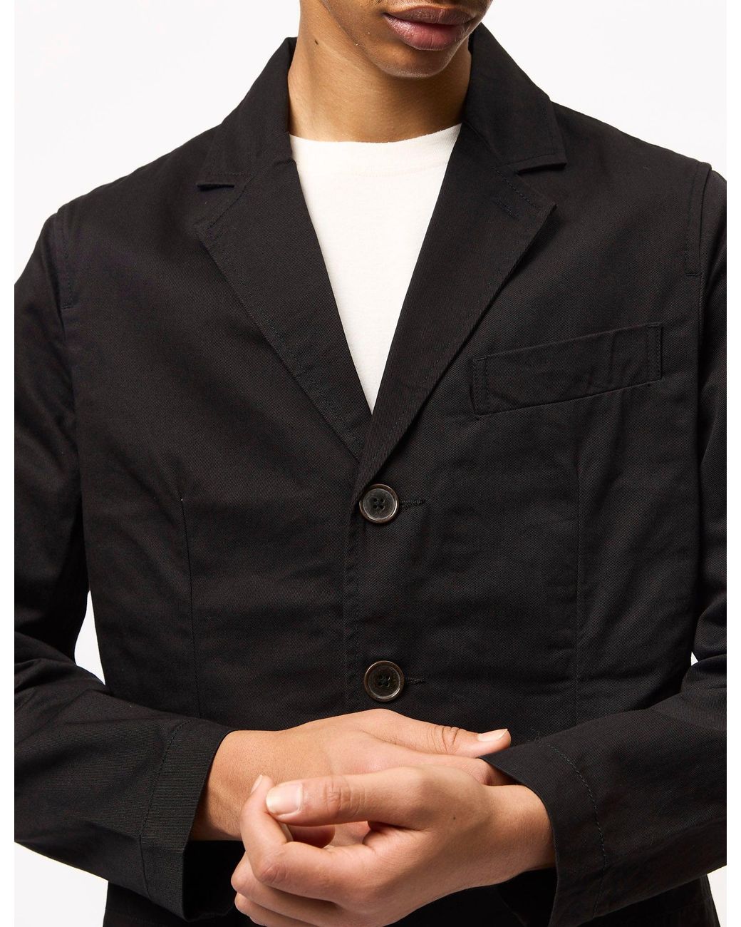 Universal Works Black London Jacket (Twill) for men