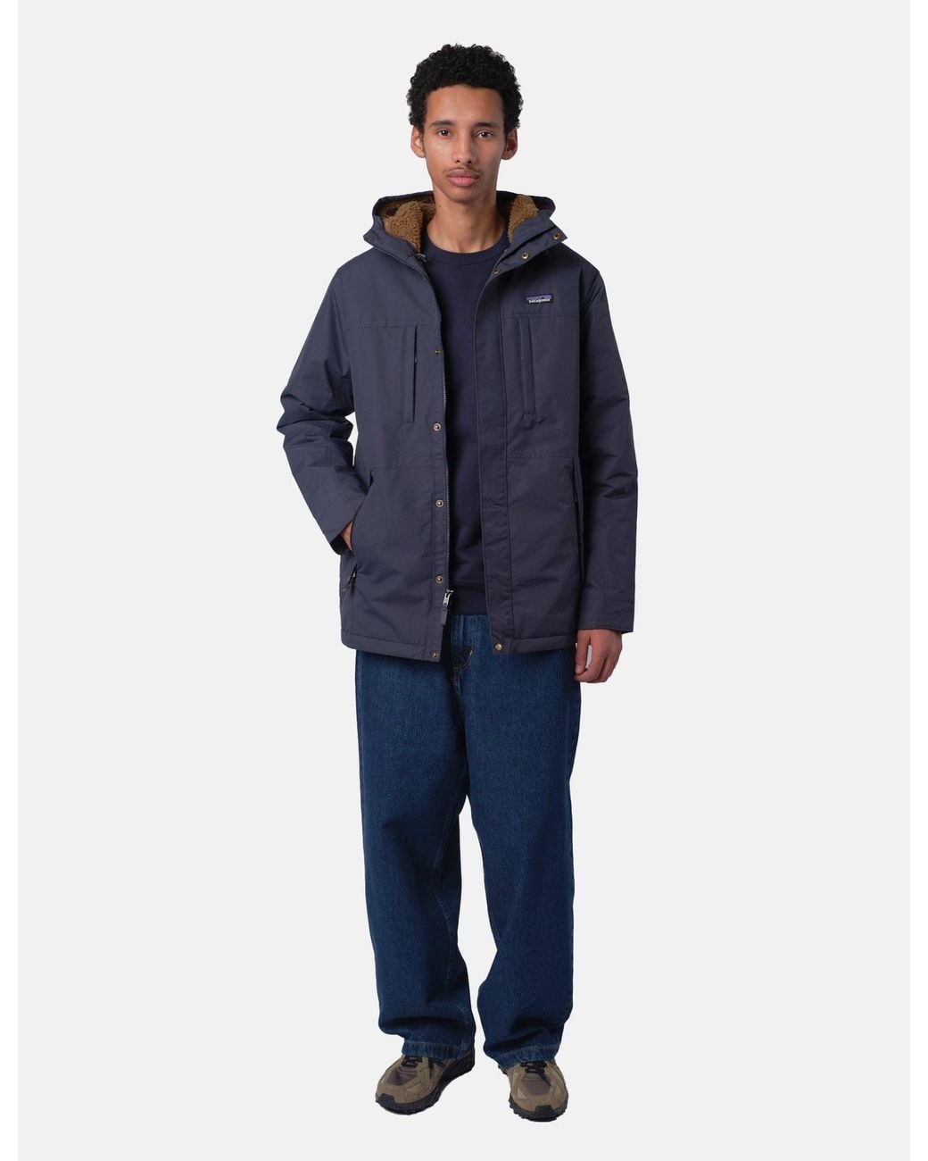 Patagonia Blue Isthmus Parka Jacket for men