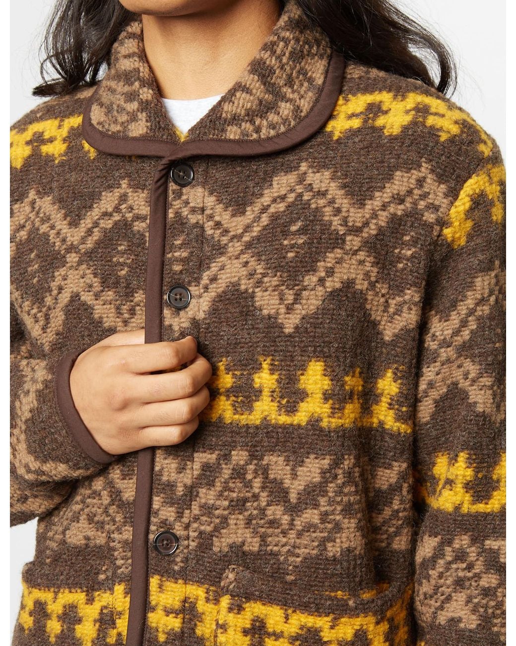 Universal Works Brown Lancaster Jacket (Wool) for men