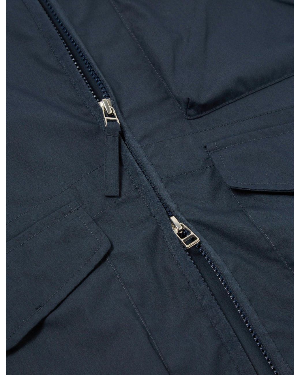 Universal Works Blue Parachute Liner Jacket (Recycled Poly) for men