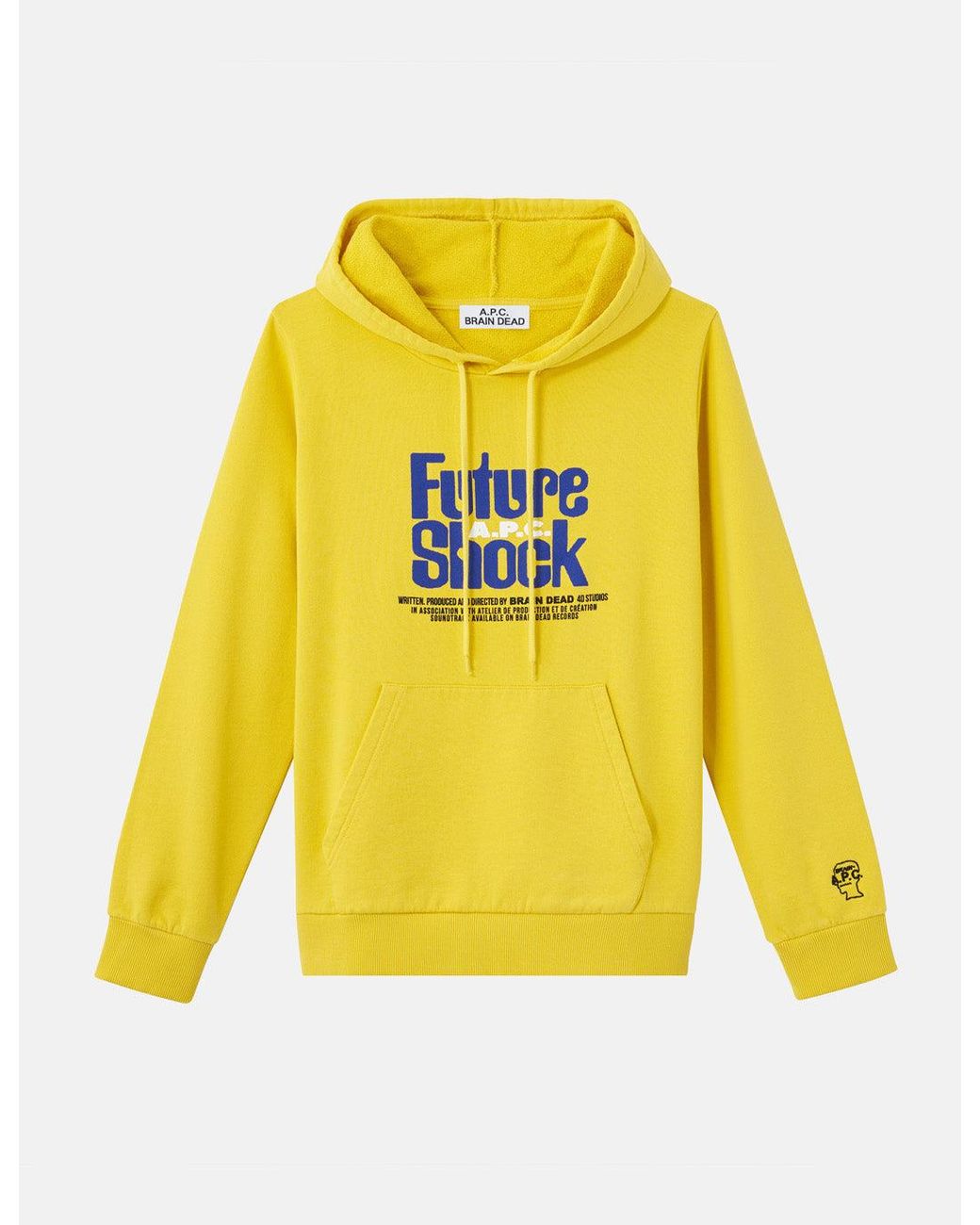 A.P.C. Yellow X Brain Dead Spacy Hoodie for men