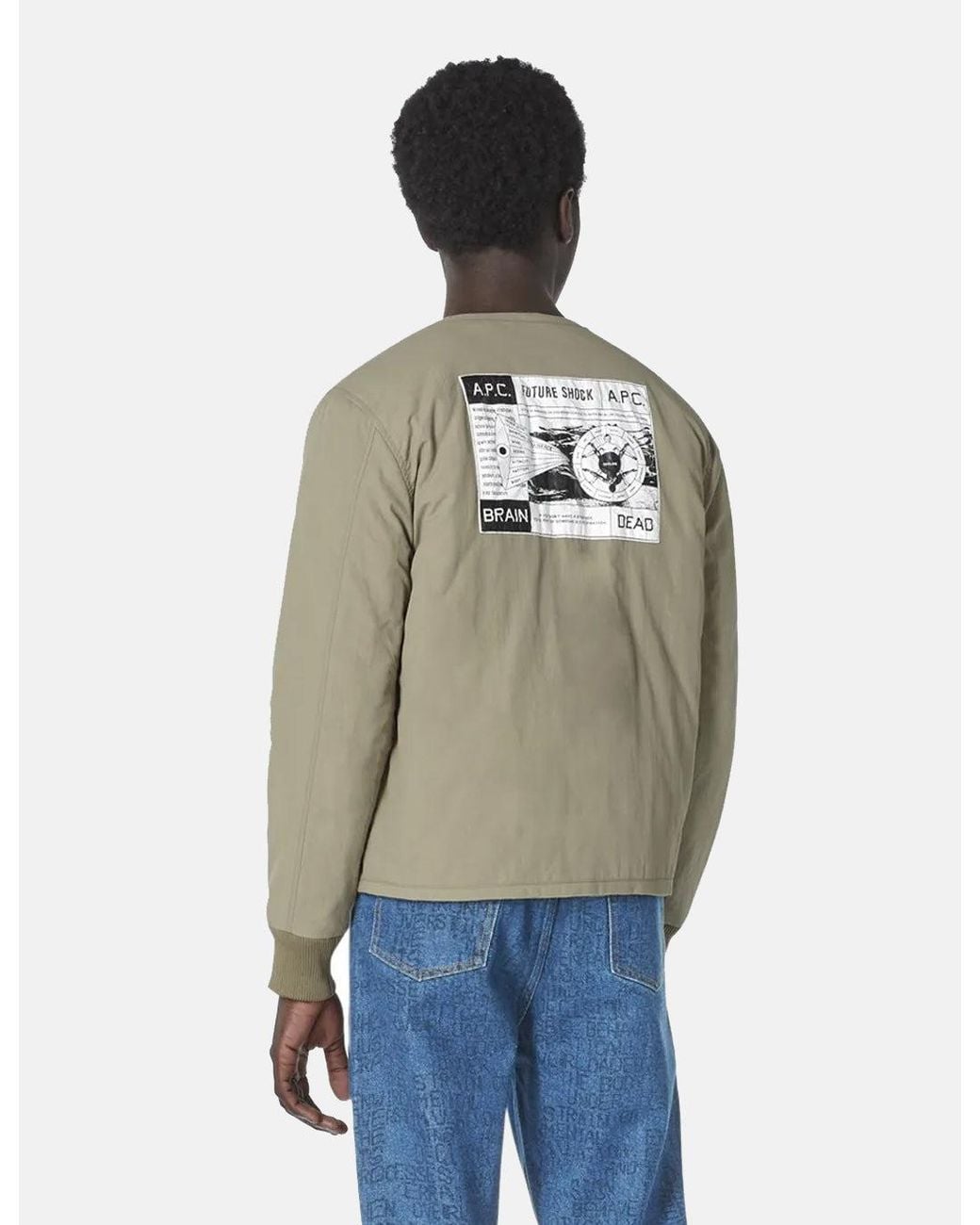 A.P.C. Blue X Brain Dead Veste Imhotep for men