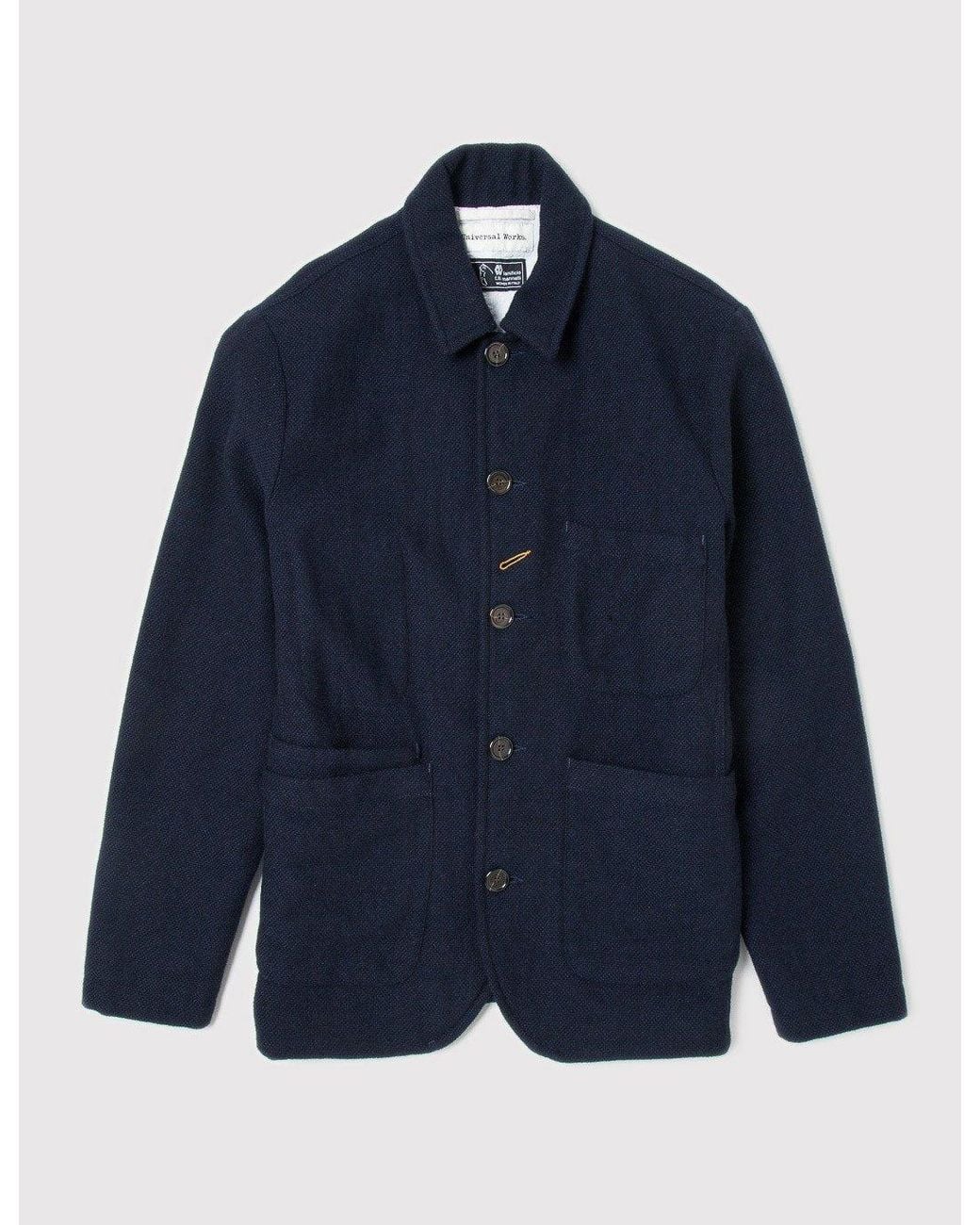 Universal Works Blue Bakers Jacket for men