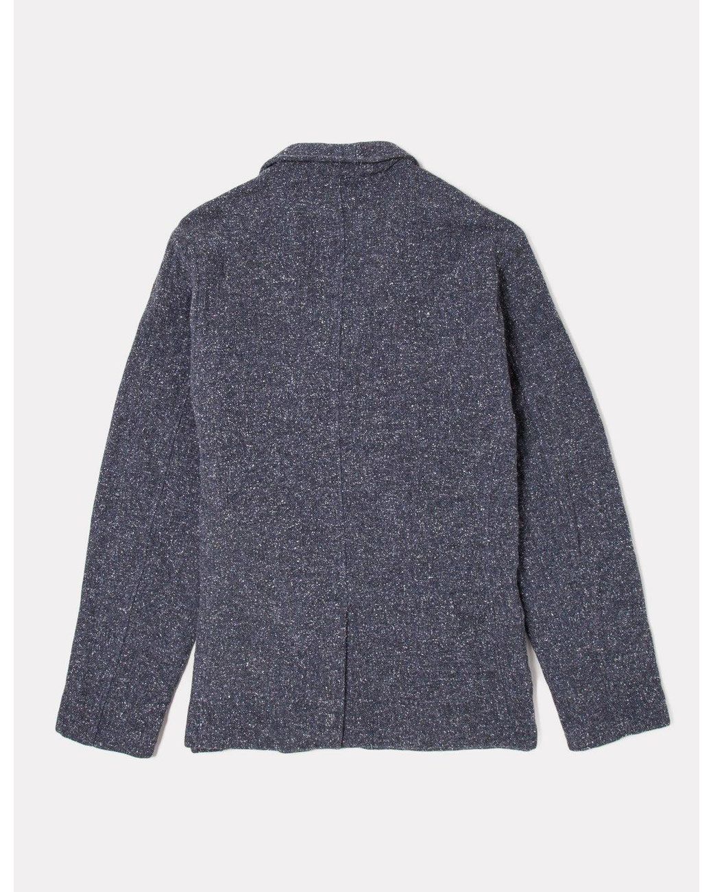 Universal Works Blue Tweed Suit Jacket for men