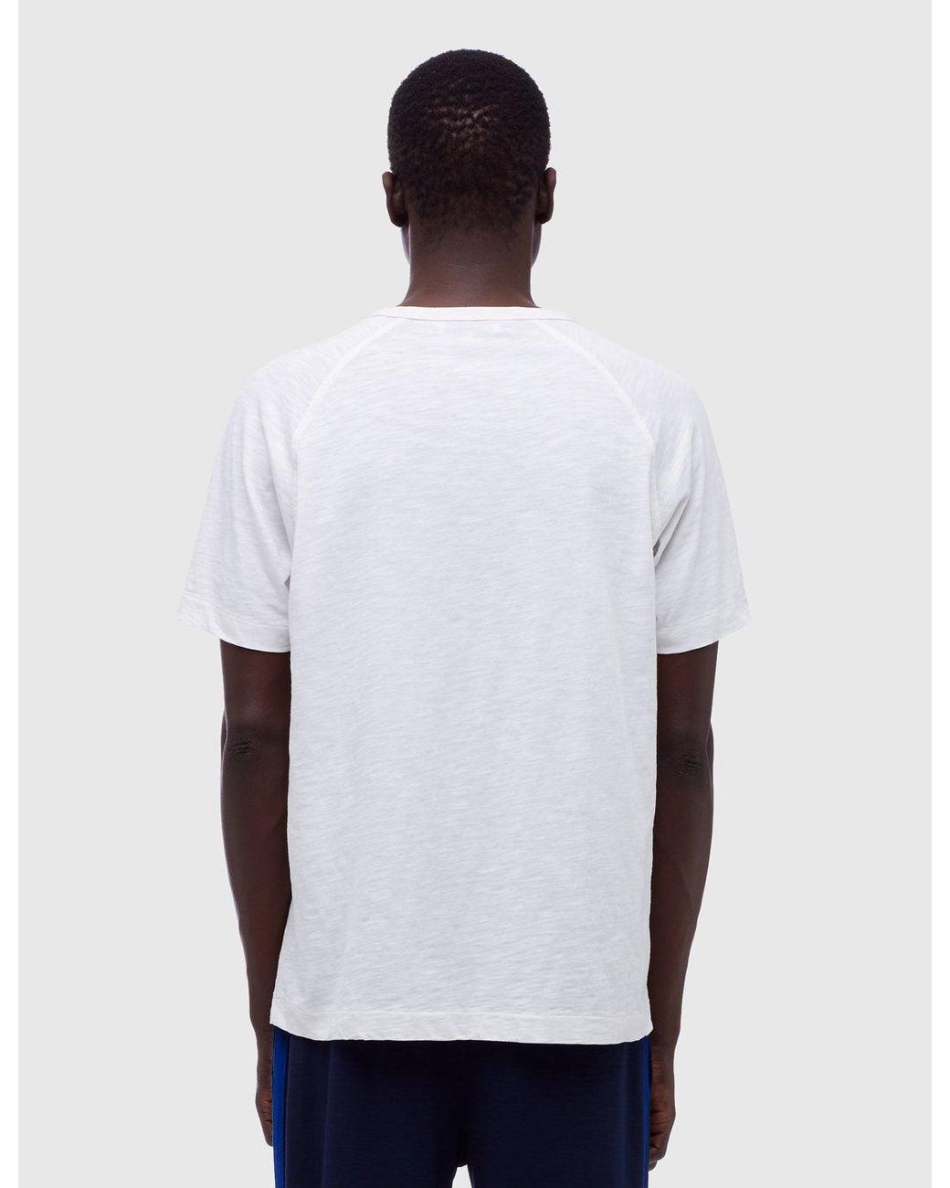 YMC White Television Raglan T-Shirt for men
