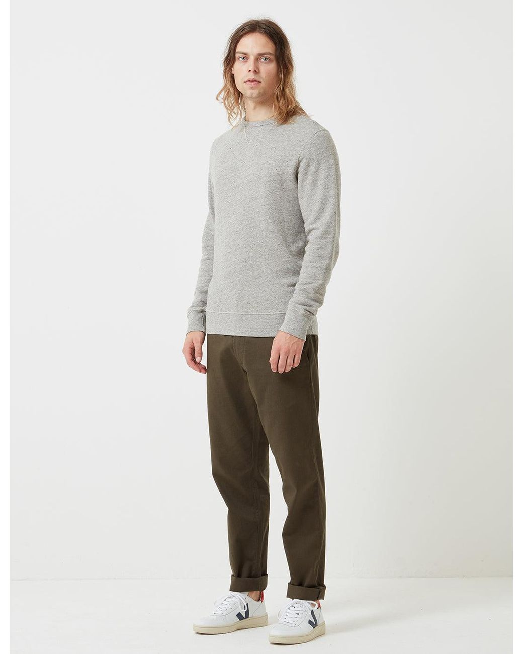 Bellerose Gray Vague Sweatshirt for men
