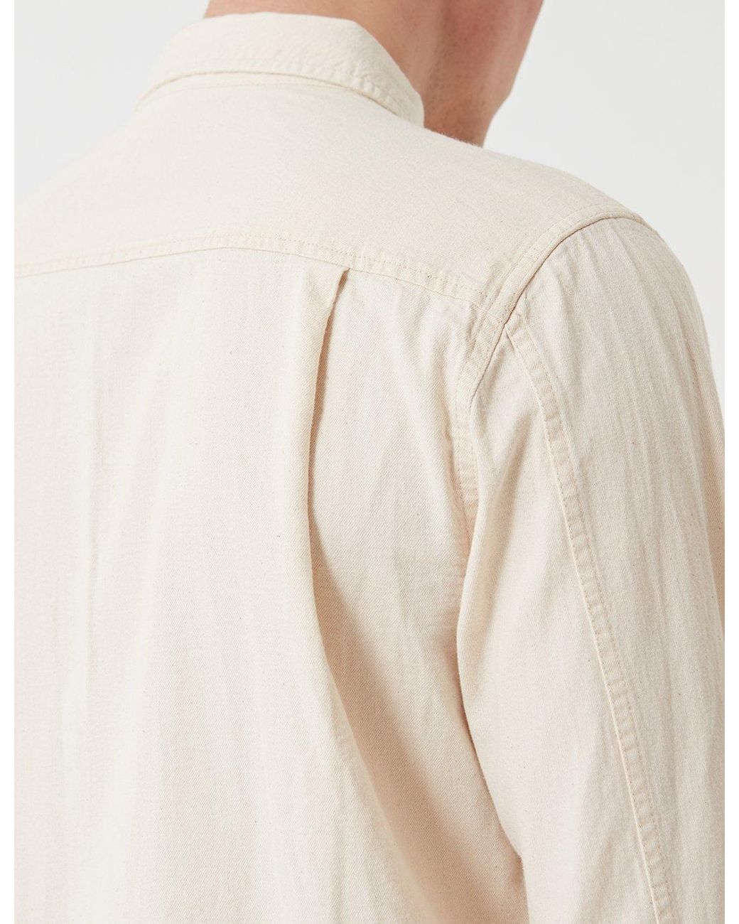 YMC White Jan & Dean Chambray Shirt for men