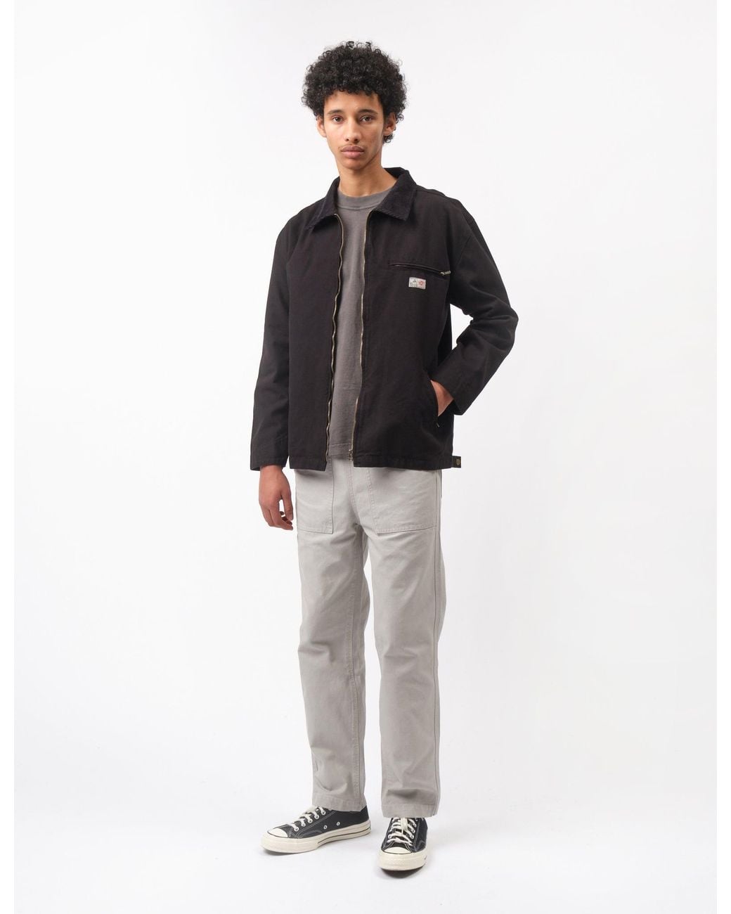 BHODE Black Mechanics Jacket Canvas for men