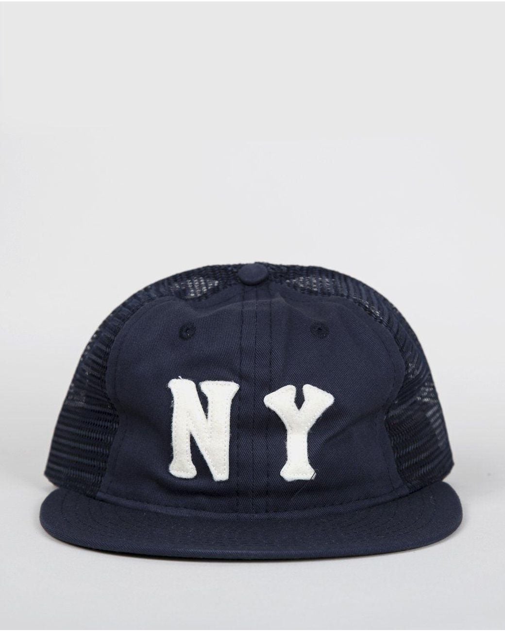 Ebbets Field Flannels Blue New York Yankees 1936 Trucker Cap for men