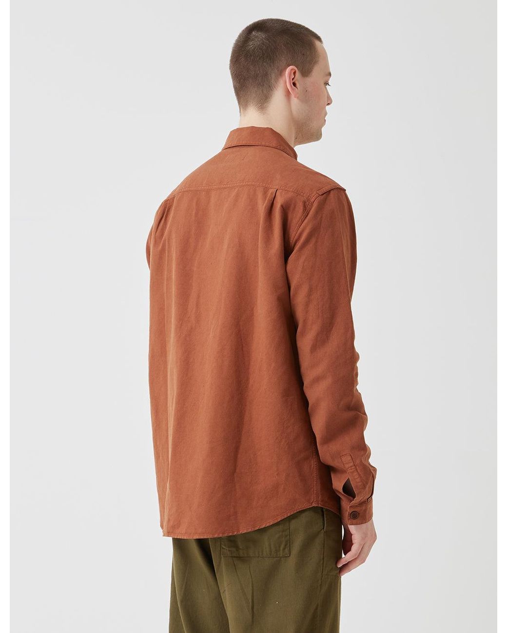 YMC Brown Doc Savage Shirt for men