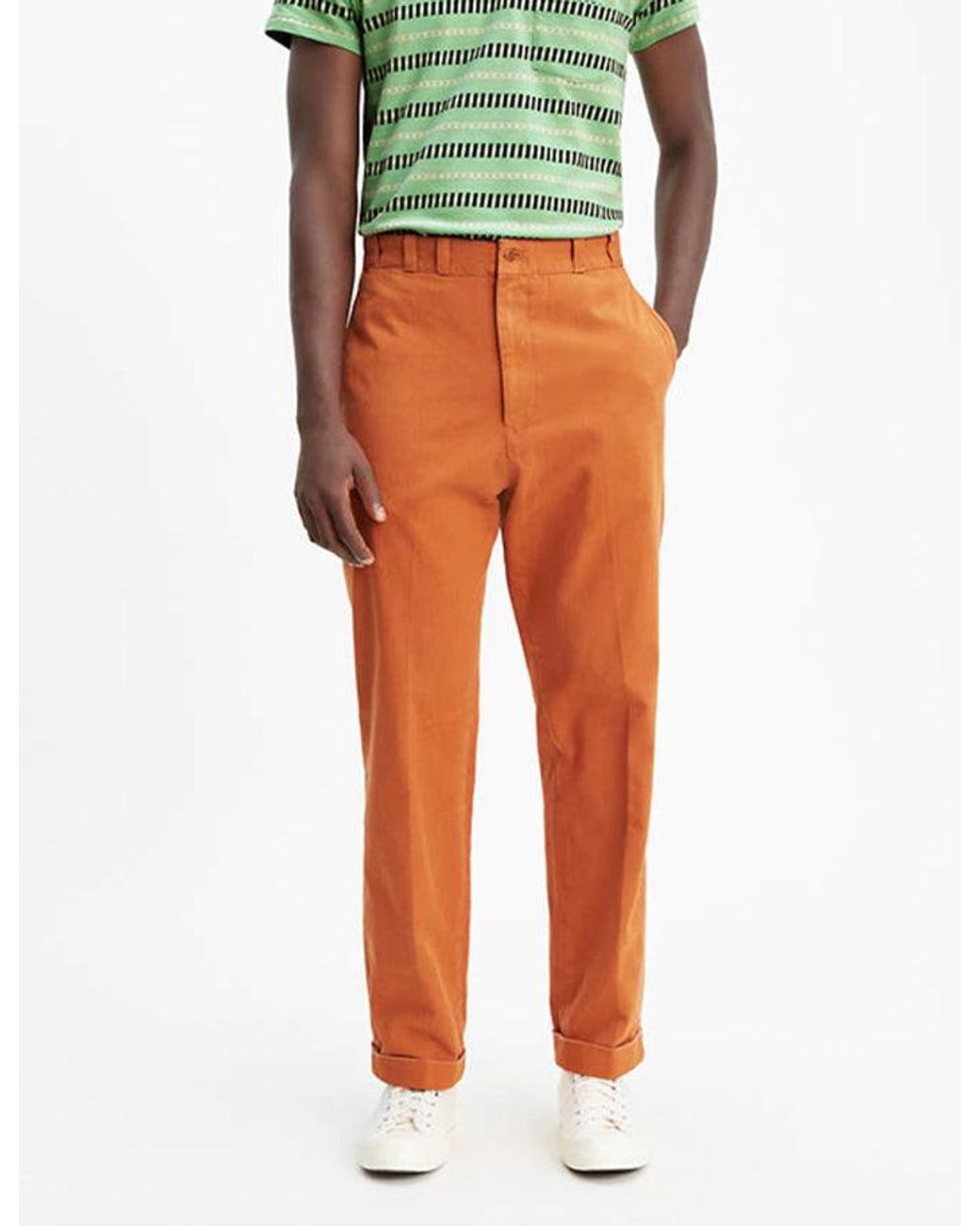 Levi's Orange Levis Vintage Clothing Tab Twill Trousers for men