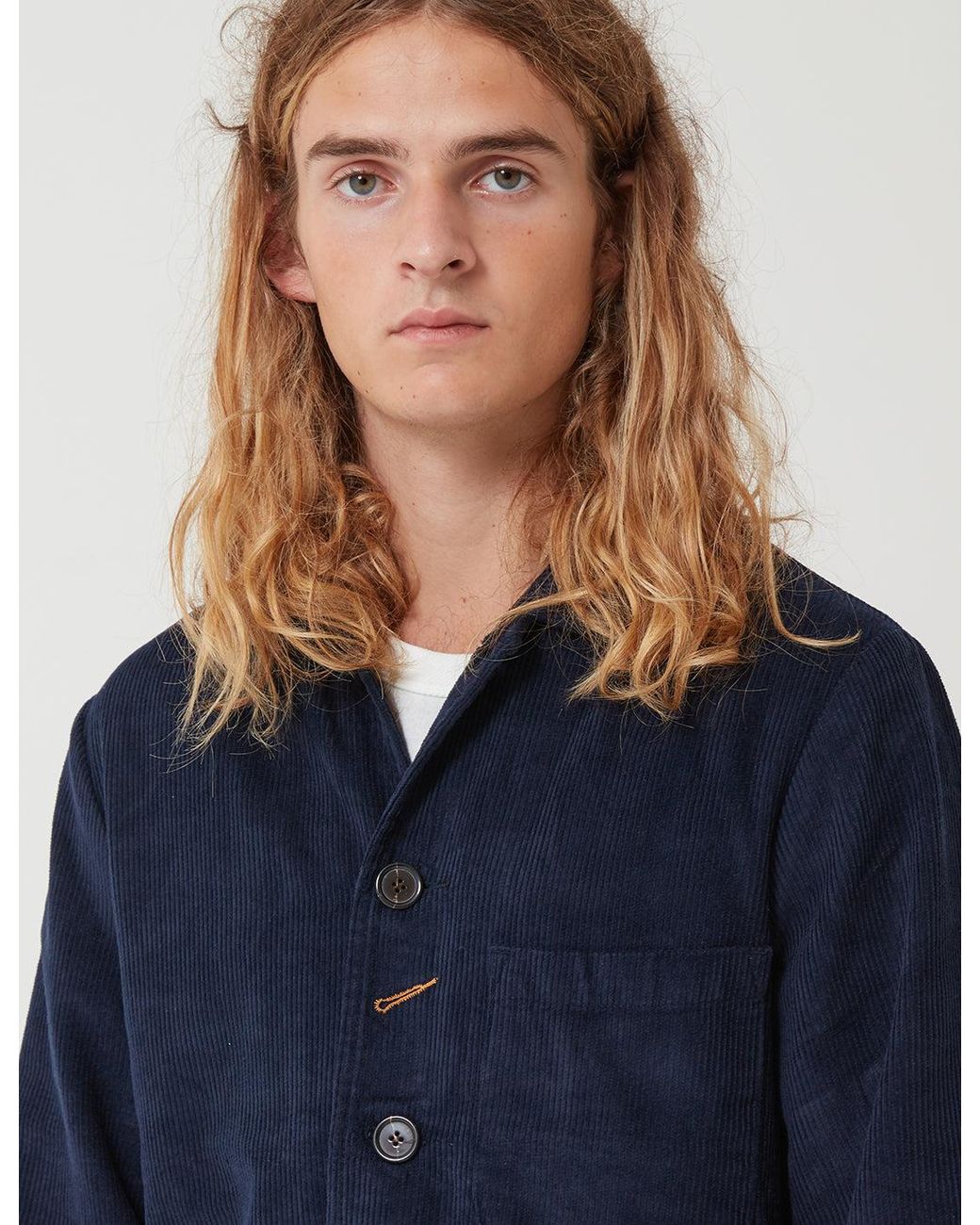 Universal Works Blue Bakers Jacket (Cord) for men