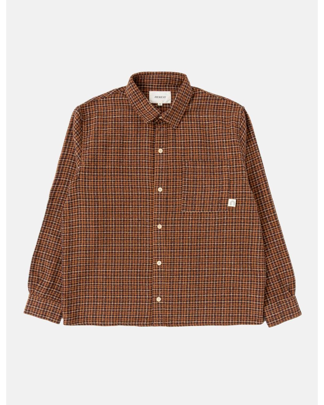Heresy Brown Deft Shirt for men