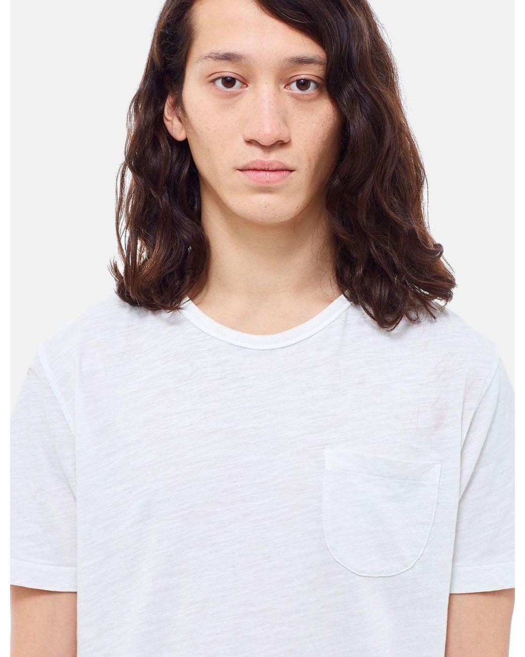 YMC White Wild Ones Pocket T-Shirt for men