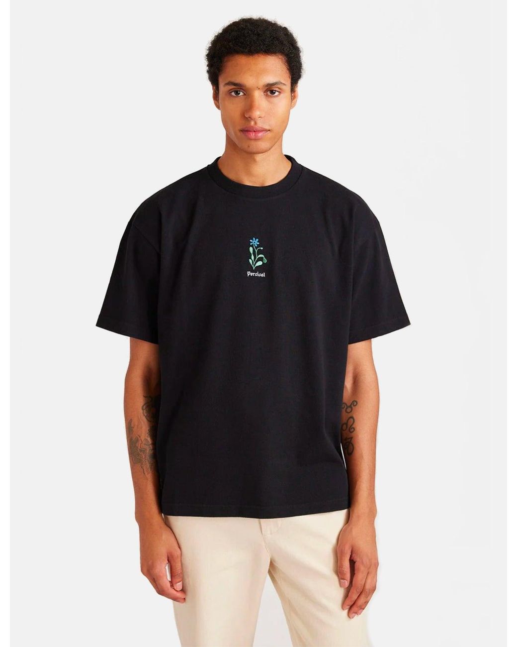 Percival Black X Sophy Hollington P T-Shirt for men