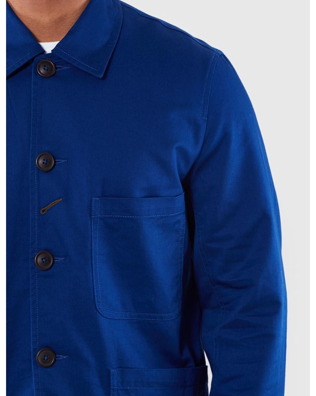 Universal Works Blue Bakers Jacket for men