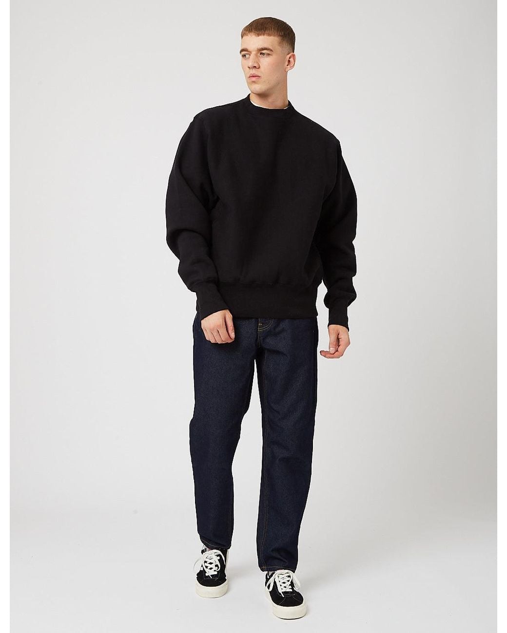 Camber USA Black Camber Crew Neck Sweatshirt (12Oz) for men