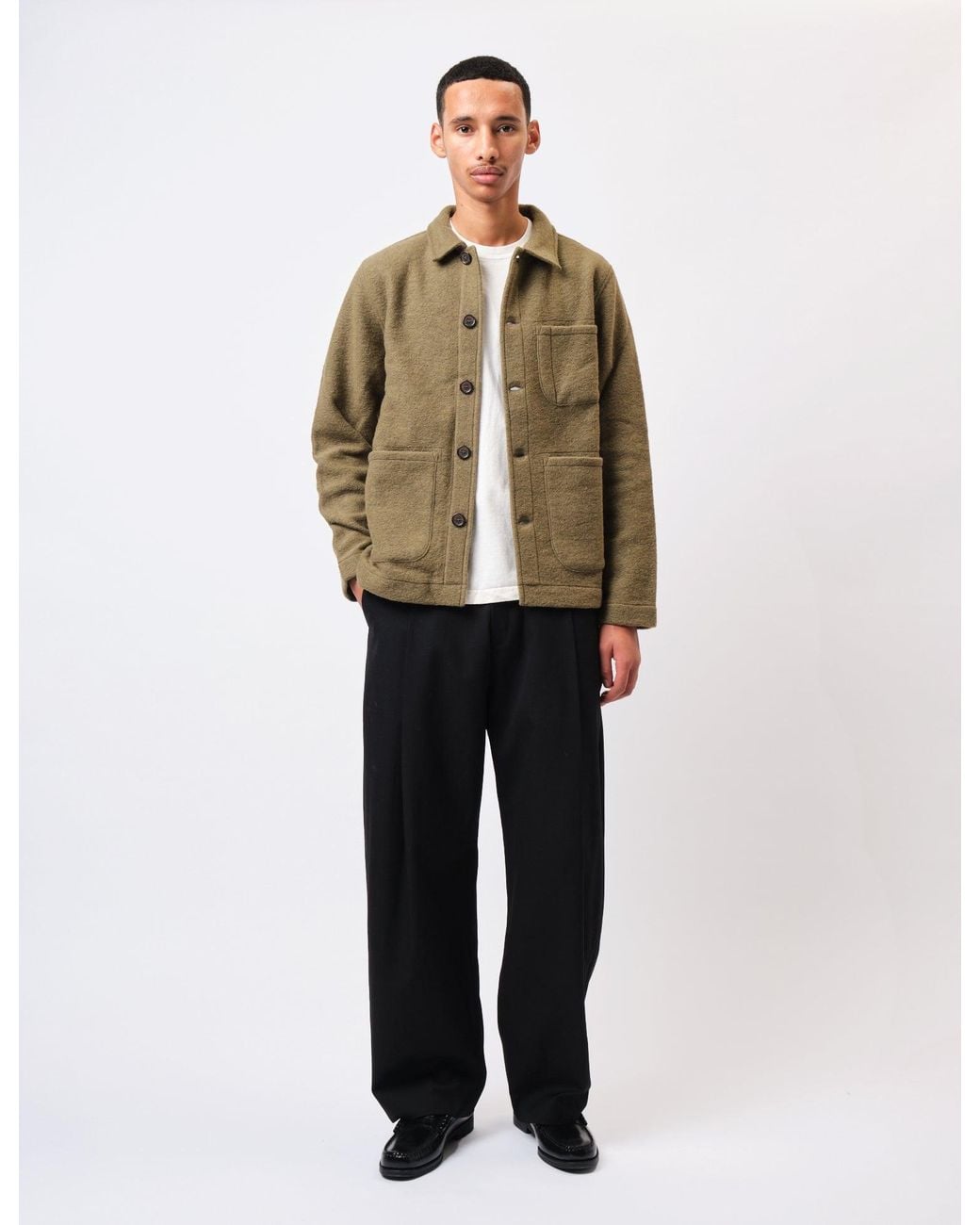 Universal Works Natural Field Jacket (Wool) for men
