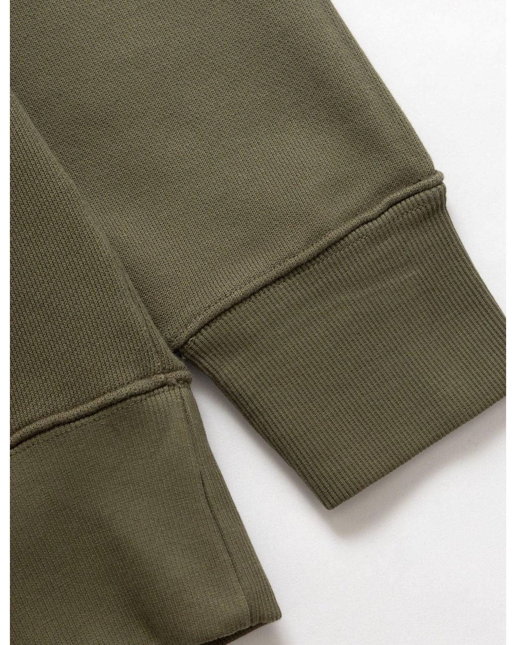 Power Goods Green Loopback Crewneck for men