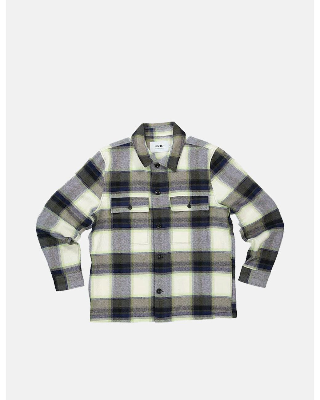 NN07 Gray Wilas Overshirt for men
