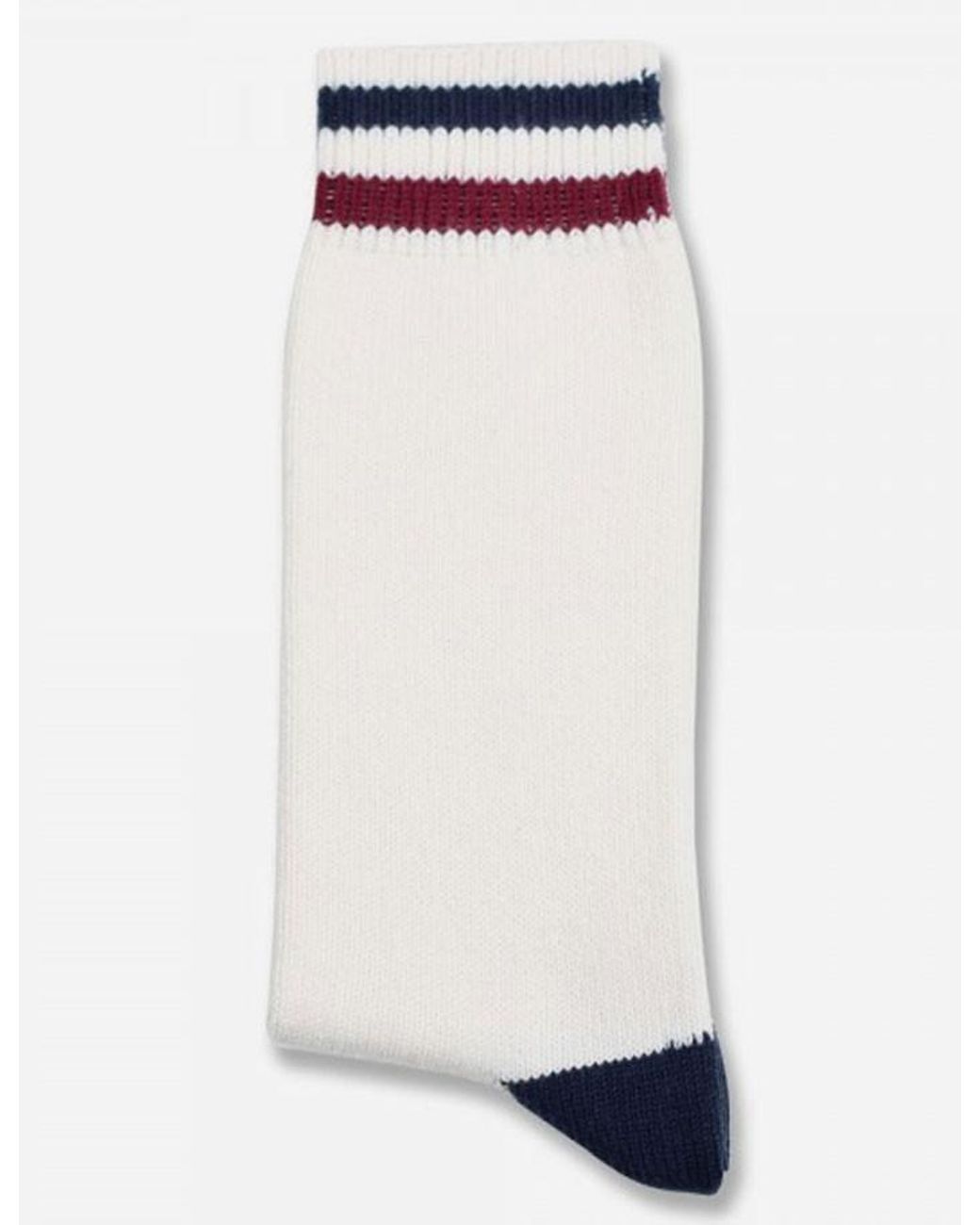 Democratique Socks Pink Democratique Relax Two Stripe Melange Socks for men