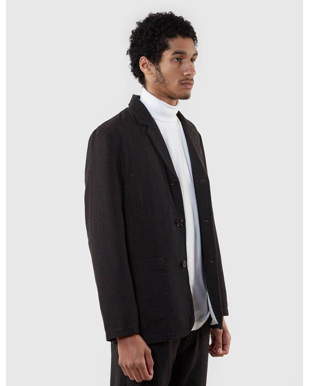 Universal Works Blue Suit Wool Jacket for men