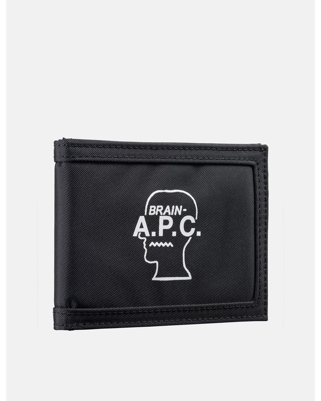 A.P.C. Black X Brain Dead Porte-Cartes Wallet for men