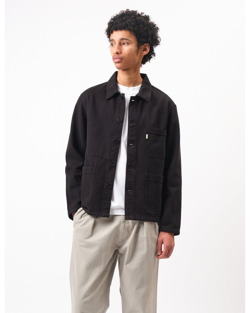 BHODE Black French Chore Jacket Mk.Ii for men