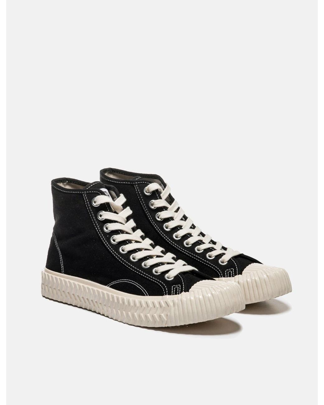 Excelsior White Bolt Hi Canvas Trainers for men