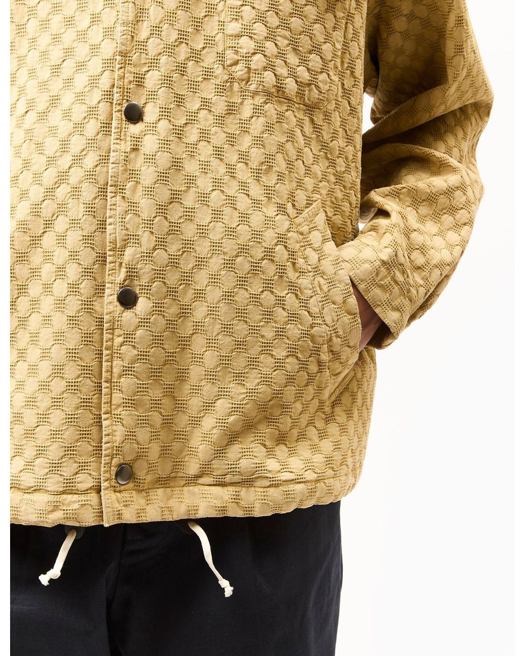 Universal Works Natural Head Coach Jacket (Dot Waffle) for men