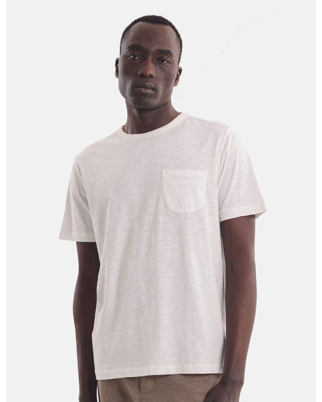 YMC White Wild Ones Pocket T-Shirt for men