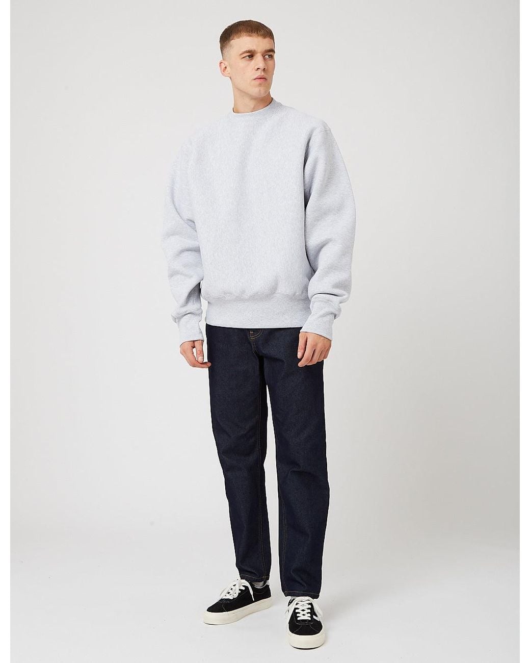 Camber USA Gray Camber Crew Neck Sweatshirt (12Oz) for men
