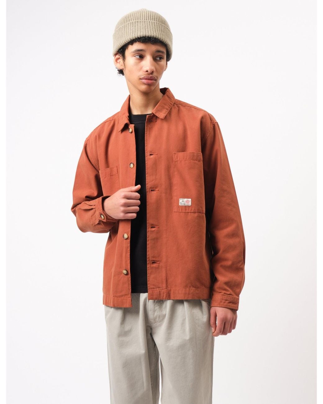BHODE Red Hunting Overshirt Twill for men