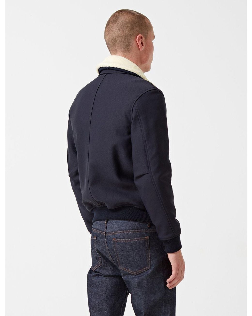 A.P.C. Blue Manchester Bomber Jacket for men