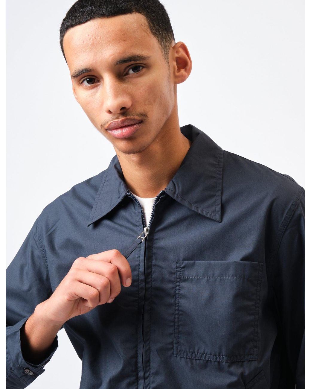 Universal Works Blue Rose Bowl Jacket (Rec. Poly Tech) for men