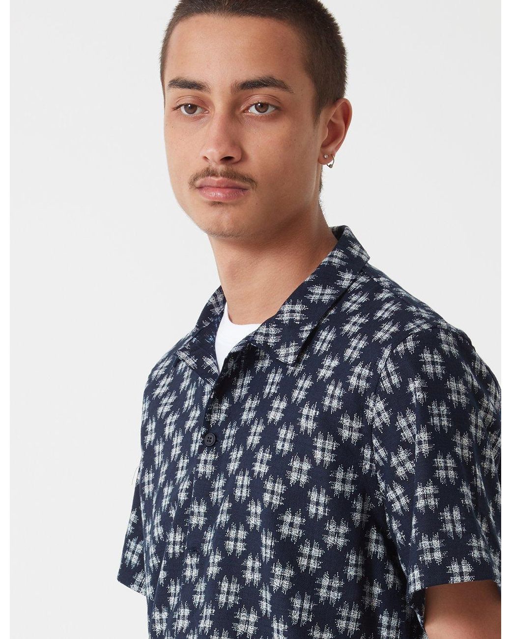 Folk Blue Folk Gabe Short Sleeve Shirt for men