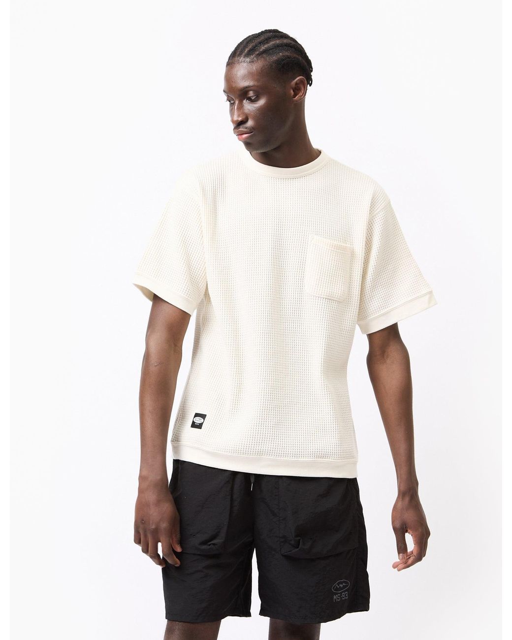 Manastash White Snug Thermal T-Shirt for men