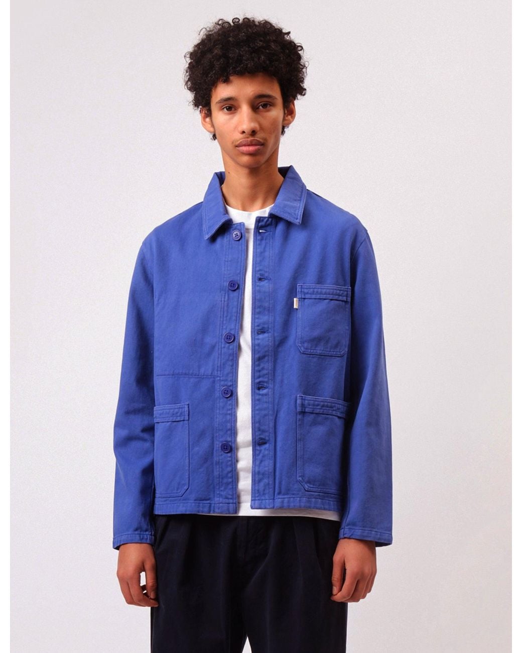 BHODE Blue French Chore Jacket Mkii for men